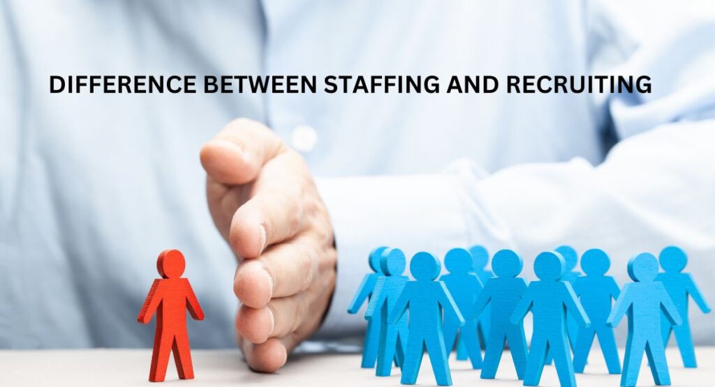 what is the difference between staffing and recruiting