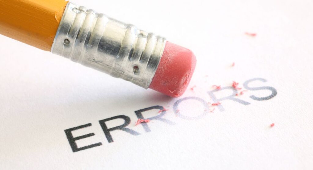 common errors in background check