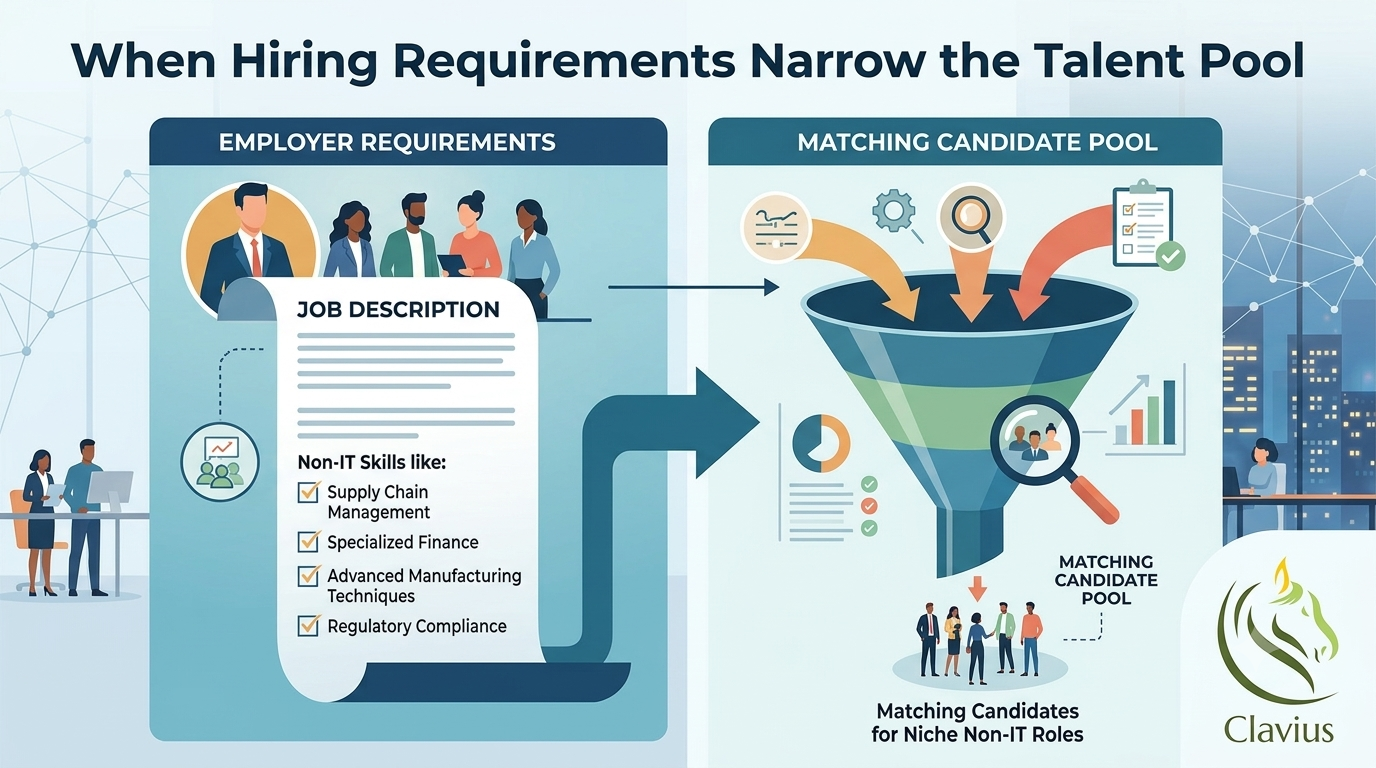 What Is Non-IT Recruitment? 7 Key Insights for Employers 3 Non-IT hiring requirements and the available talent pool